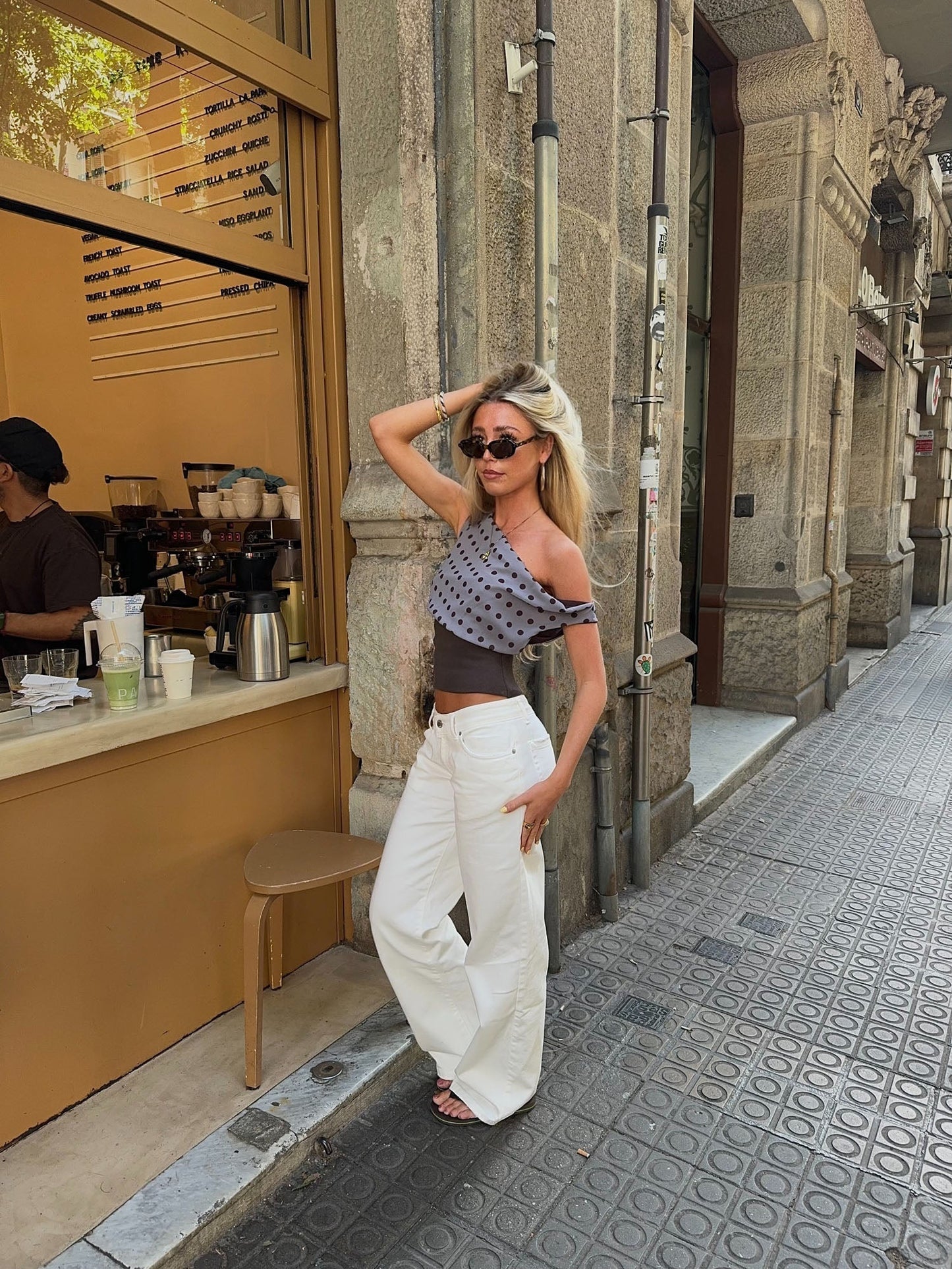 Tuva low waisted jeans - White