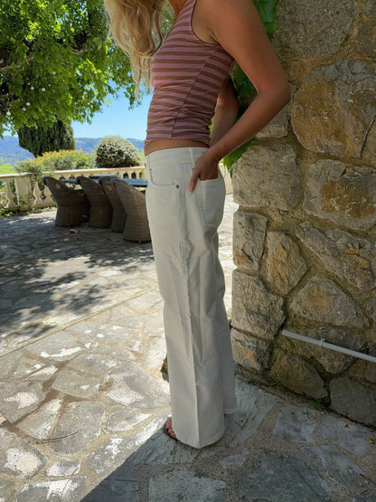 Tuva low waisted jeans - White