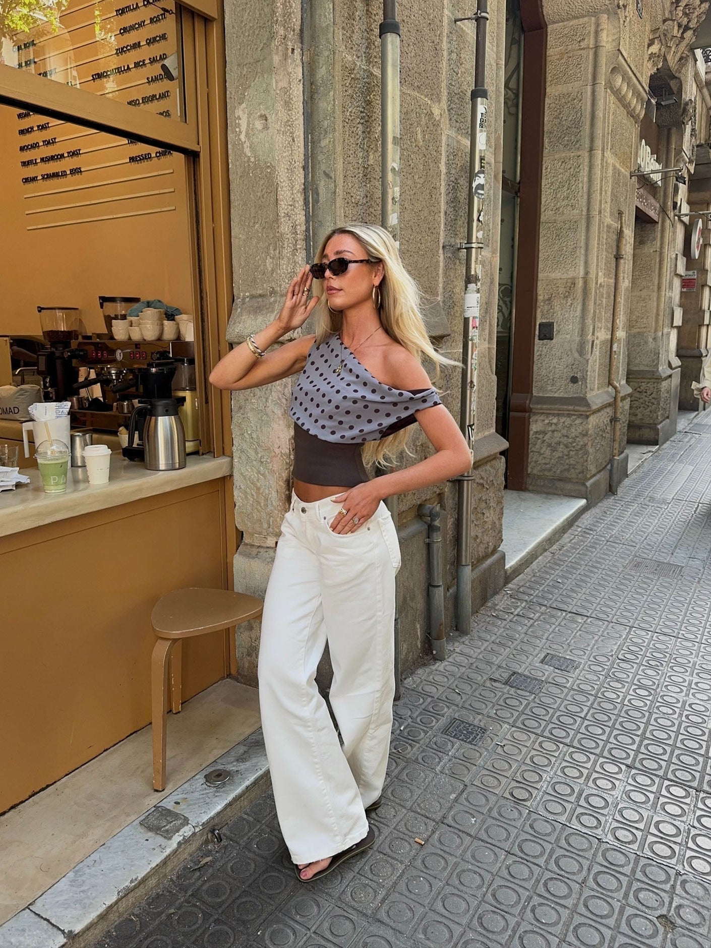 Tuva low waisted jeans - White
